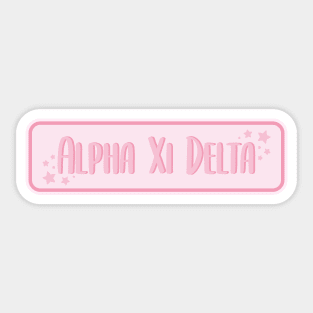 Pink Stars Pastel A Xi D Sticker